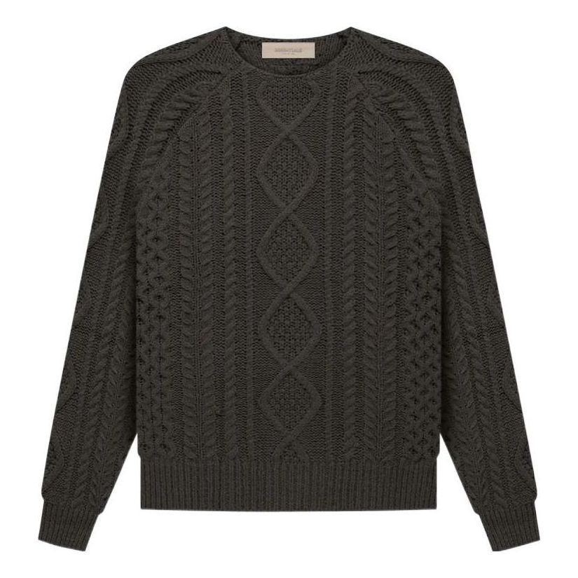 Fear of God Essentials FW22 Cable Knit 'Off Black' FOG-FW22-177 sold by KicksCrew