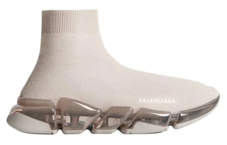 (WMNS) Balenciaga Speed 2.0 Full Clear Sole Sneaker 'Light Beige' 617196W2DC42000 sold by KicksCrew product image thumbnail 2