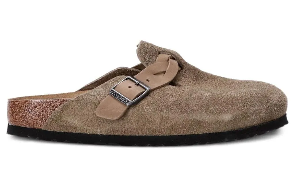 (WMNS) Birkenstock Boston Braided Suede Leather Sandals 'Taupe' 1026694 sold by KicksCrew product image thumbnail 2