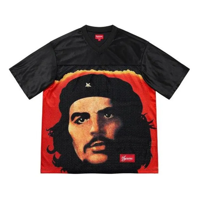 Supreme Che Football T-Shirt 'Black Red' SUP-SS21-698 sold by KicksCrew
