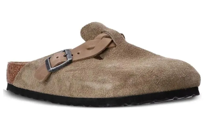 (WMNS) Birkenstock Boston Braided Suede Leather Sandals 'Taupe' 1026694 sold by KicksCrew product image thumbnail 3
