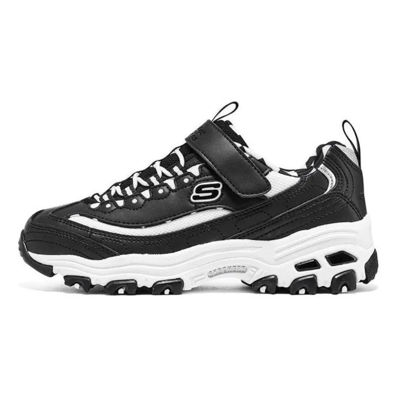 (GS) Skechers Dlites Shoes 'Black White' 319019L-BKW sold by KicksCrew