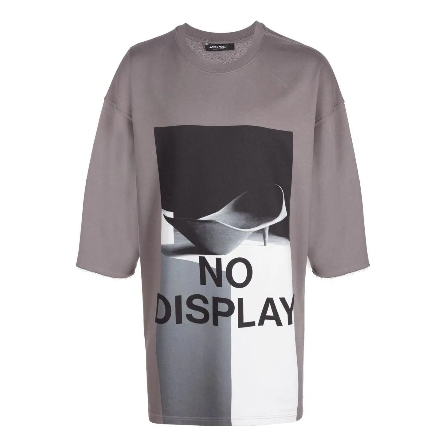 A-COLD-WALL* No Display Oversized T-Shirt 'Mid Grey' ACWMW105MID sold by KicksCrew