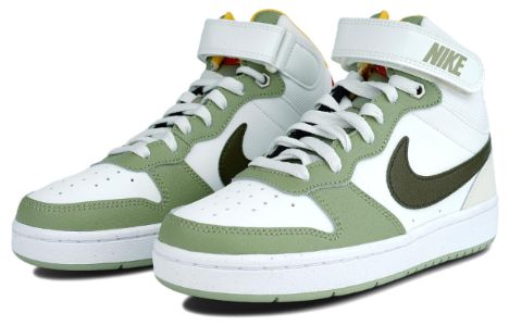 (GS) Nike Court Borough Mid 2 Shoes 'Off White Green' FV3649-171 sold by KicksCrew