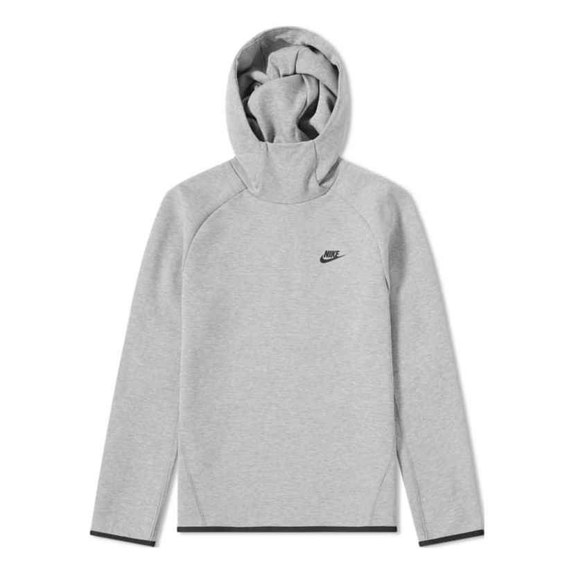 NIKE Sportswear Tech Fleece Pullover Hoodie 'Grey Black' 928487-063 sold by KicksCrew