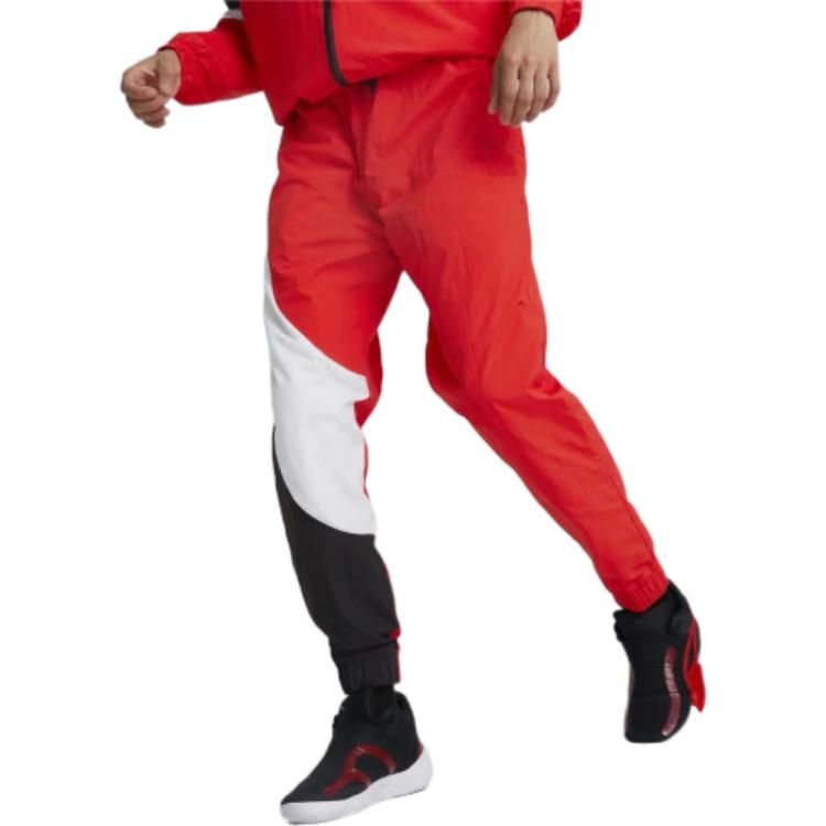 Puma Clyde Water Repellent Basketball Pants 'Red' 534197-08 sold by KicksCrew product image thumbnail 4