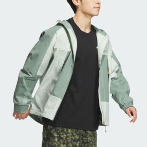 adidas x National Geographic Windstopper Gore-Tex Jacket 'Silver Green' IS9507 sold by KicksCrew