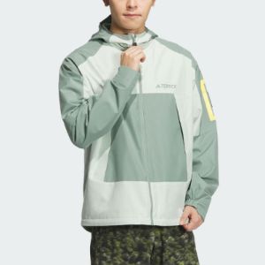 adidas x National Geographic Windstopper Gore-Tex Jacket 'Silver Green' IS9507 sold by KicksCrew
