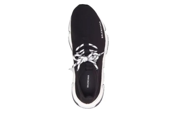 (WMNS) Balenciaga Speed 1.0 Lace Up Sneakers 'Black White' 587284W17021015 sold by KicksCrew product image thumbnail 2