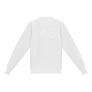 Adidas Y-3 Back Logo Crew Neck Sweatshirt 'Core White' FN3372 sold by KicksCrew