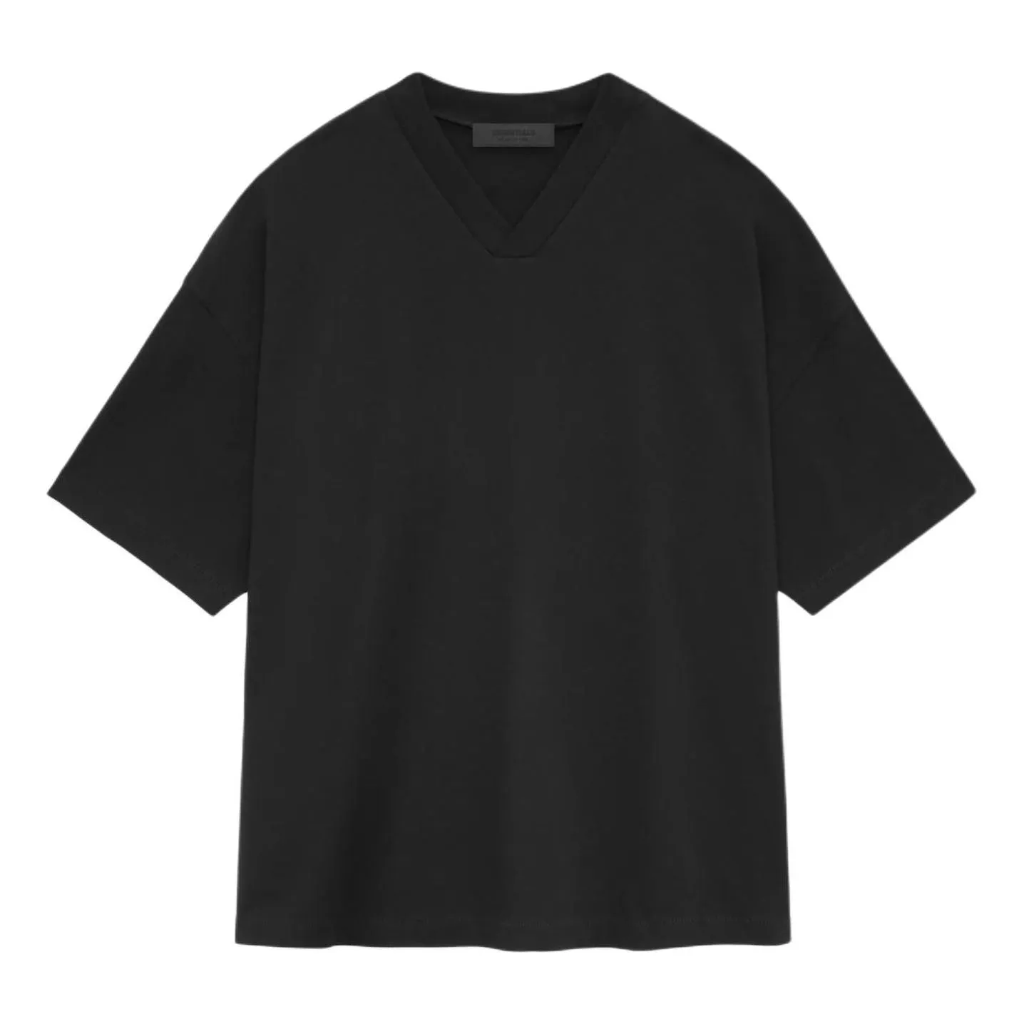 Fear of God Essentials SS24 V Neck T-shirt 'Black' 125SU244210F sold by KicksCrew