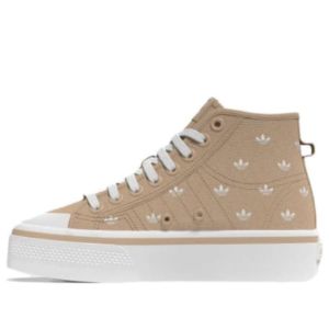 (WMNS) adidas Nizza Platform Mid 'Beige Trefoil Monogram' IG5059 sold by KicksCrew