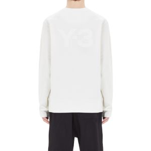 Adidas Y-3 Back Logo Crew Neck Sweatshirt 'Core White' FN3372 sold by KicksCrew