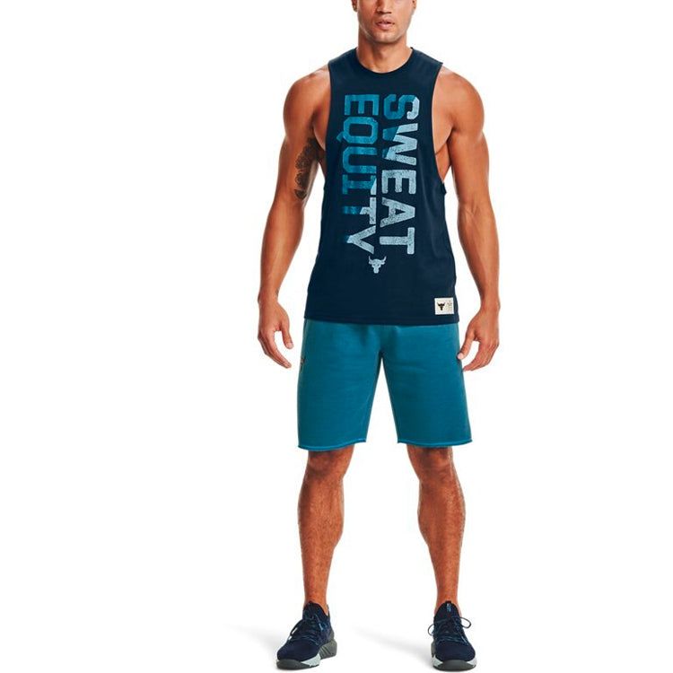 Under Armour Project Rock Tank Top 'College Navy' 1357185-408 sold by KicksCrew product image thumbnail 3