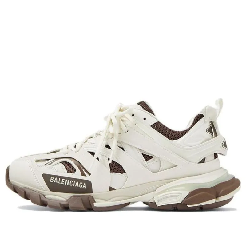 (WMNS) Balenciaga Track 1.0 Sneakers 'White Brown' 542436W3AC11897 sold by KicksCrew