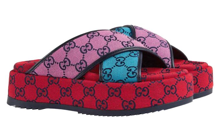 GUCCI GG Platform Sandal 'Multicolor' 663666-2UZU0-4281 sold by KicksCrew product image thumbnail 2