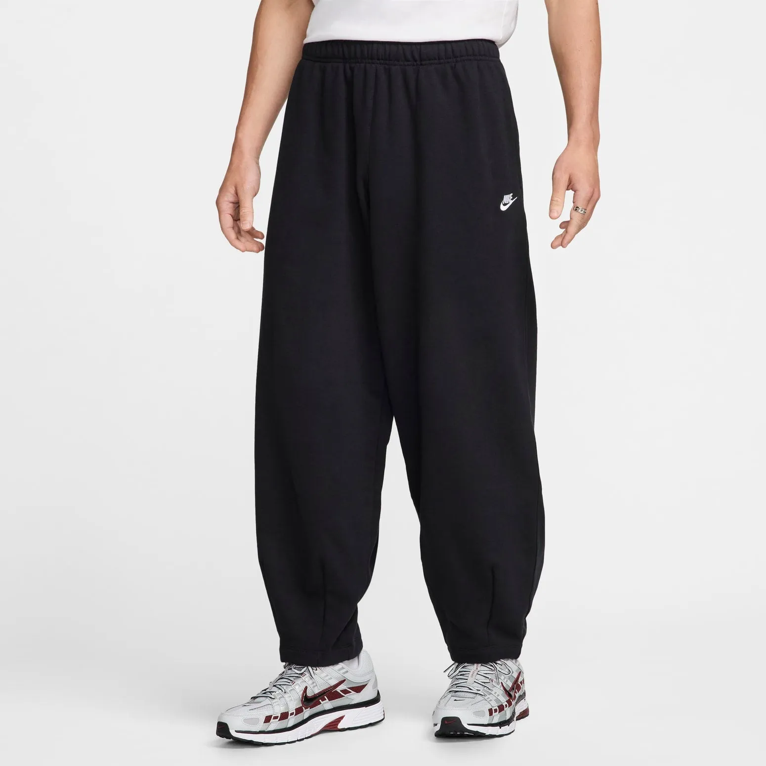 Nike Club Fleece Oversized French Terry Pants Asia Sizing 'Black