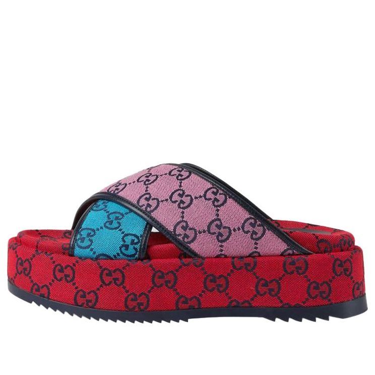 GUCCI GG Platform Sandal 'Multicolor' 663666-2UZU0-4281 sold by KicksCrew