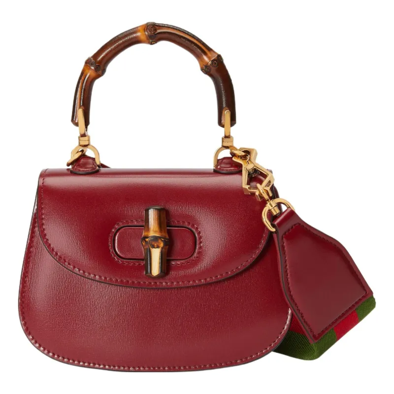 (WMNS) Gucci Bamboo 1947 Super Mini Bag 'Red' 686864-10ODT-6674 sold by KicksCrew