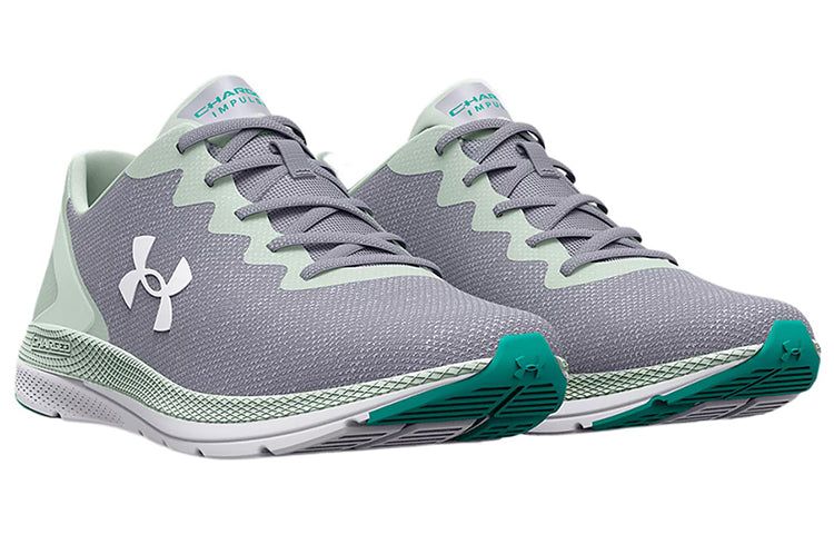 (WMNS) Under Armour Charged Impulse 2 Knit 'Mod Grey Sea Mist' 3024886-103 sold by KicksCrew product image thumbnail 3