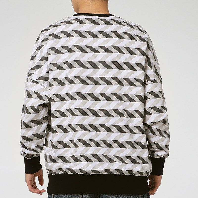 Puma Kontrast Crew Neck Sweater 'White Black' 531488-01 sold by KicksCrew product image thumbnail 4