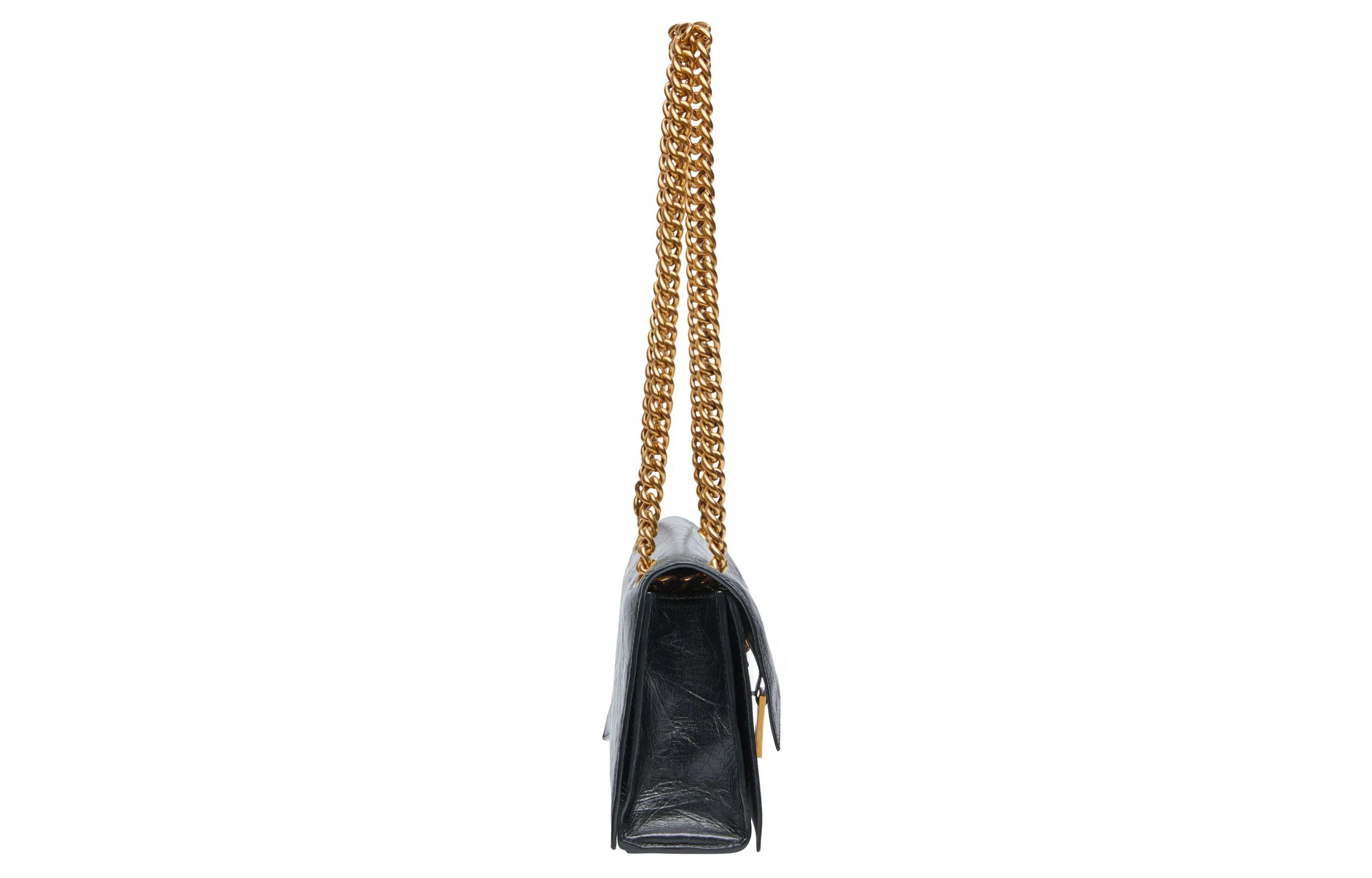 WMNS) Balenciaga Crush Small Chain Bag 'Black