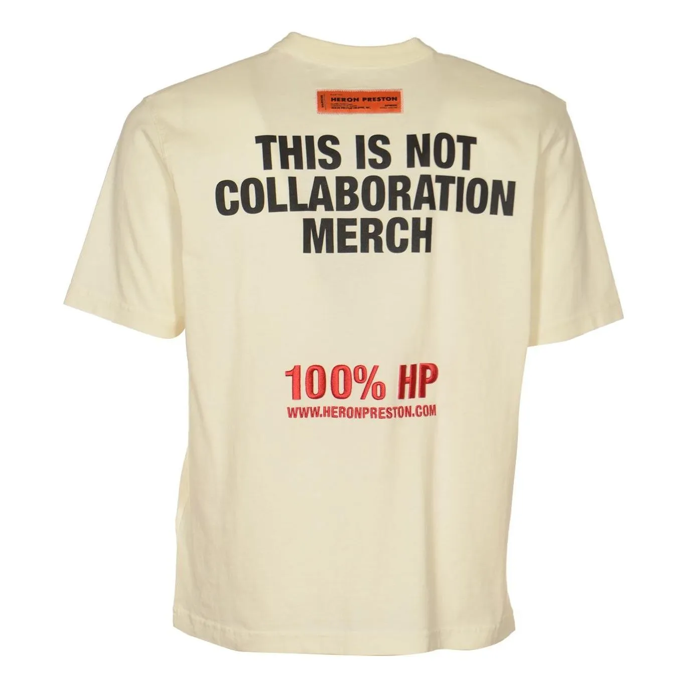 HERON PRESTON This Is Not T-shirt 'Beige' HMAA032S23JER0090110 sold by KicksCrew product image thumbnail 2