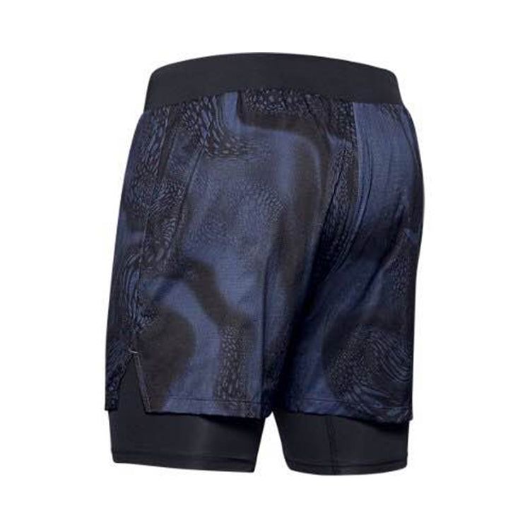 Under Armour Qualifier SpeedPocket 2-in-1 Shorts 'Legend Ink' 1353162-497 sold by KicksCrew product image thumbnail 4