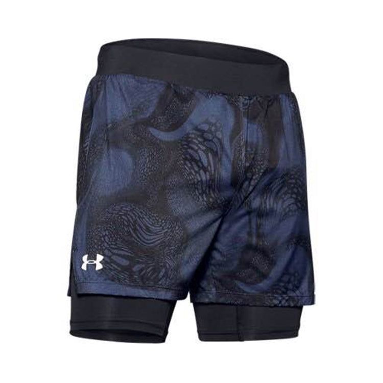 Under Armour Qualifier SpeedPocket 2-in-1 Shorts 'Legend Ink' 1353162-497 sold by KicksCrew product image thumbnail 3