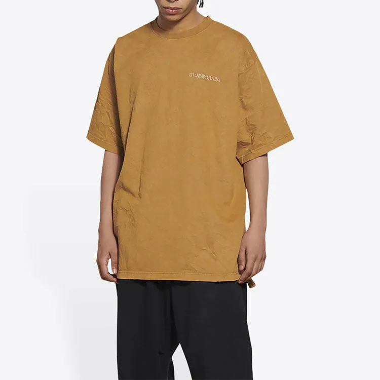 Balenciaga Logo T-Shirt Medium Fit 'Beige' 612966TLVB39504 sold by KicksCrew product image thumbnail 4