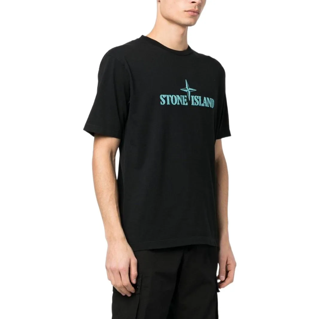 STONE ISLAND Script T-shirt 'Black' 781521579-V0029 sold by KicksCrew product image thumbnail 3