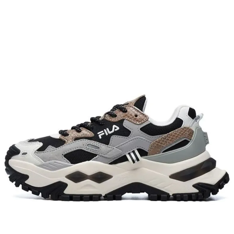 (WMNS) FILA FUSION Bianco Fashion Sneakers 'Grey Black' T12W145225FBD sold by KicksCrew