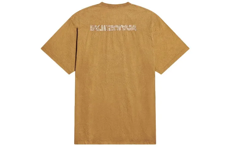 Balenciaga Logo T-Shirt Medium Fit 'Beige' 612966TLVB39504 sold by KicksCrew product image thumbnail 2