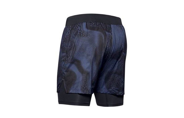 Under Armour Qualifier SpeedPocket 2-in-1 Shorts 'Legend Ink' 1353162-497 sold by KicksCrew product image thumbnail 2