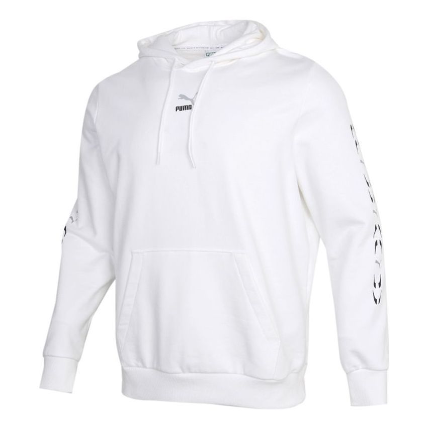 Puma Graphic Hoodie 'White Black' 531243-02 sold by KicksCrew