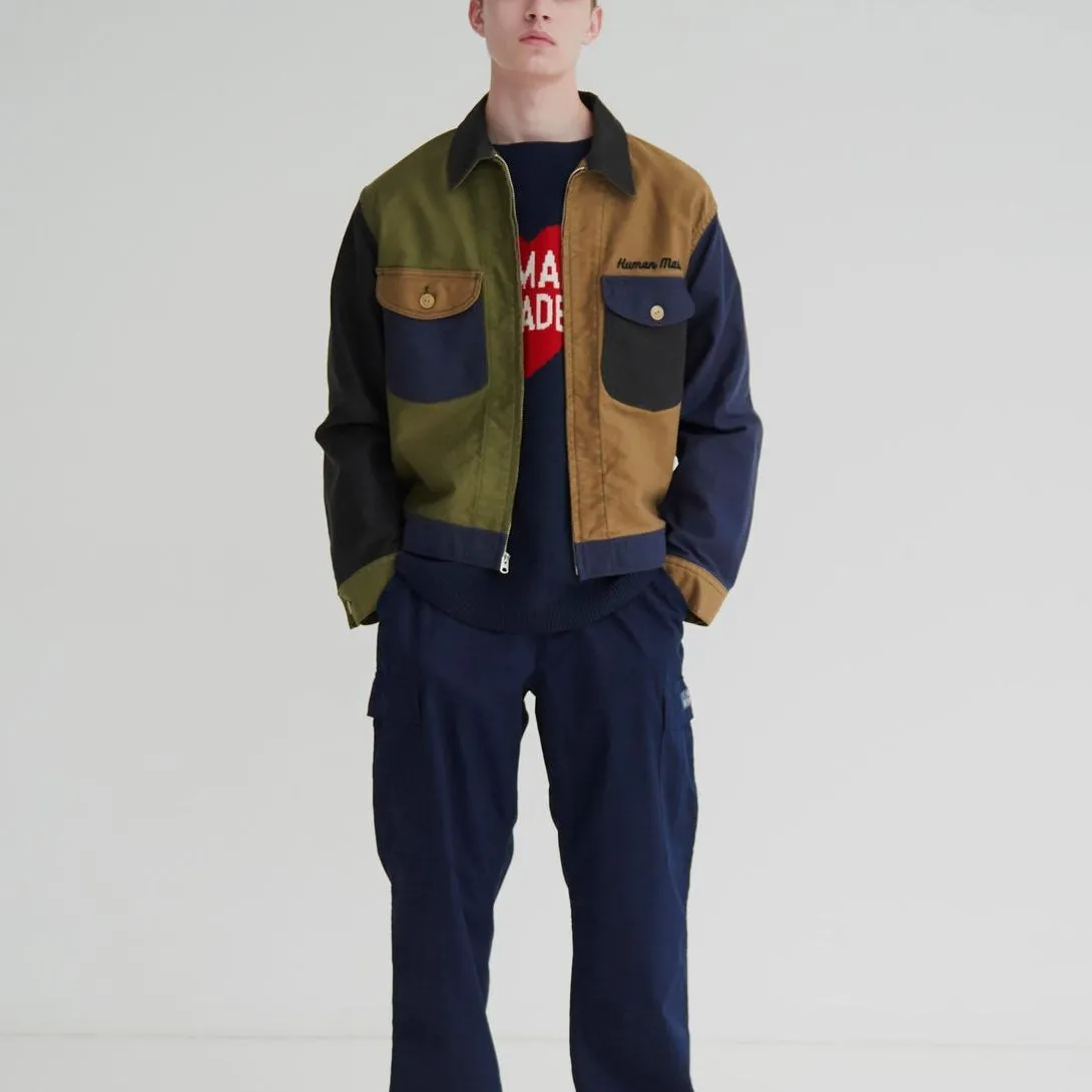 HUMAN MADE Zip Up Work Jacket 'Navy' HM26JK006 sold by KicksCrew product image thumbnail 3