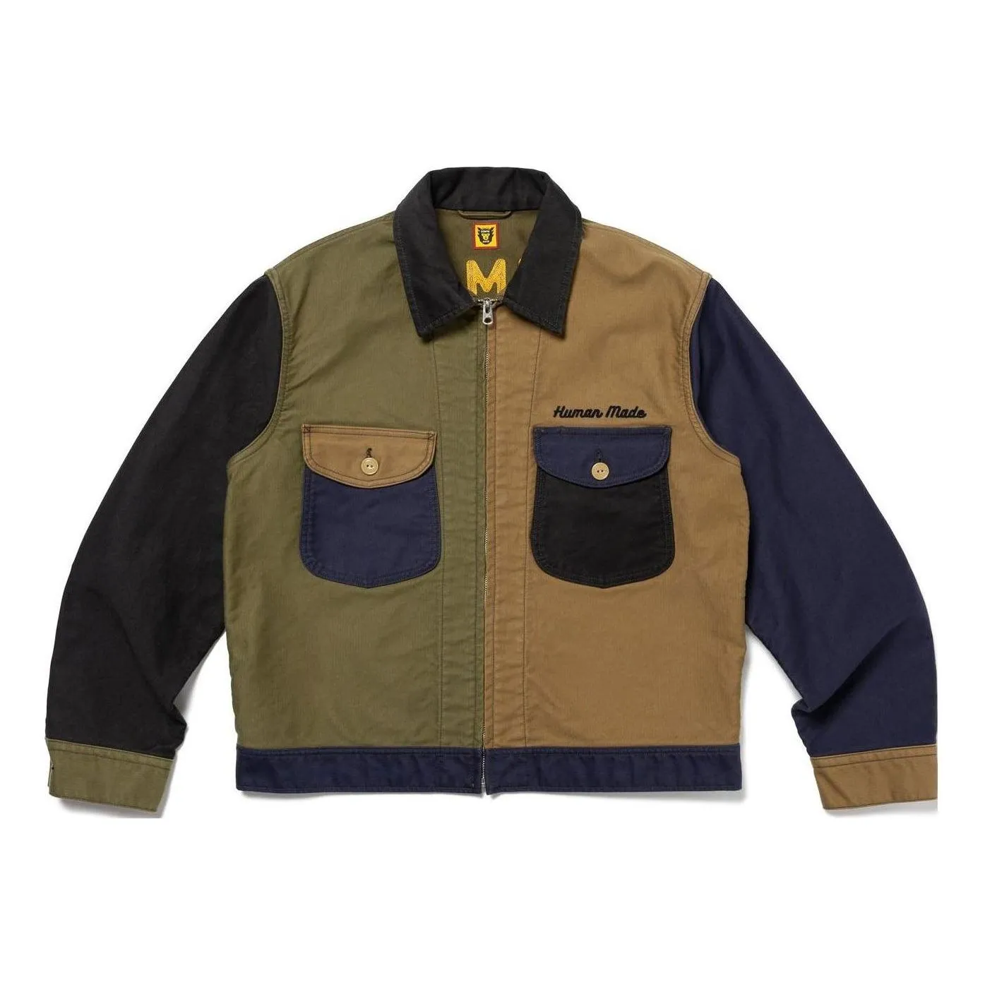 HUMAN MADE Zip Up Work Jacket 'Navy' HM26JK006 sold by KicksCrew