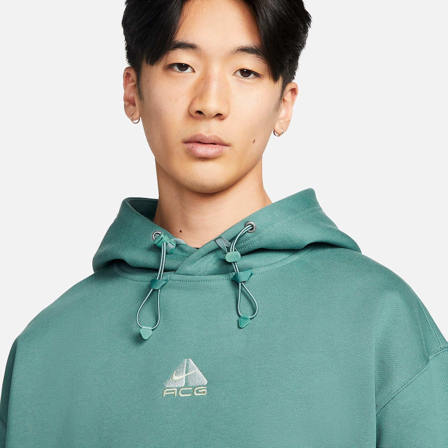 Nike ACG Fleece Logo Hoodie 'Green' DH3088-361 sold by KicksCrew product image thumbnail 3