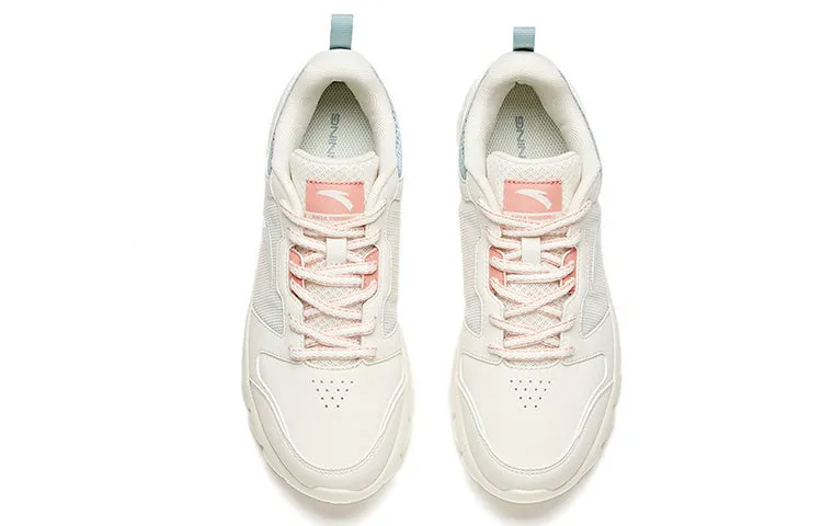 (WMNS) ANTA Running Series Sneakers Leather 'White Pink Blue' 92625512-41 sold by KicksCrew product image thumbnail 2