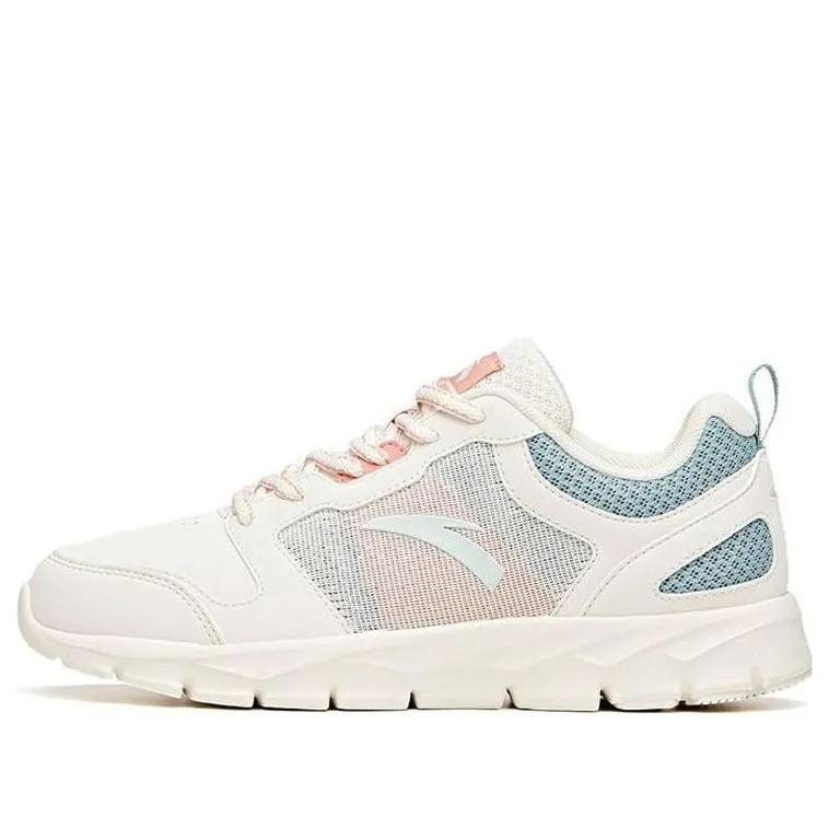 (WMNS) ANTA Running Series Sneakers Leather 'White Pink Blue' 92625512-41 sold by KicksCrew