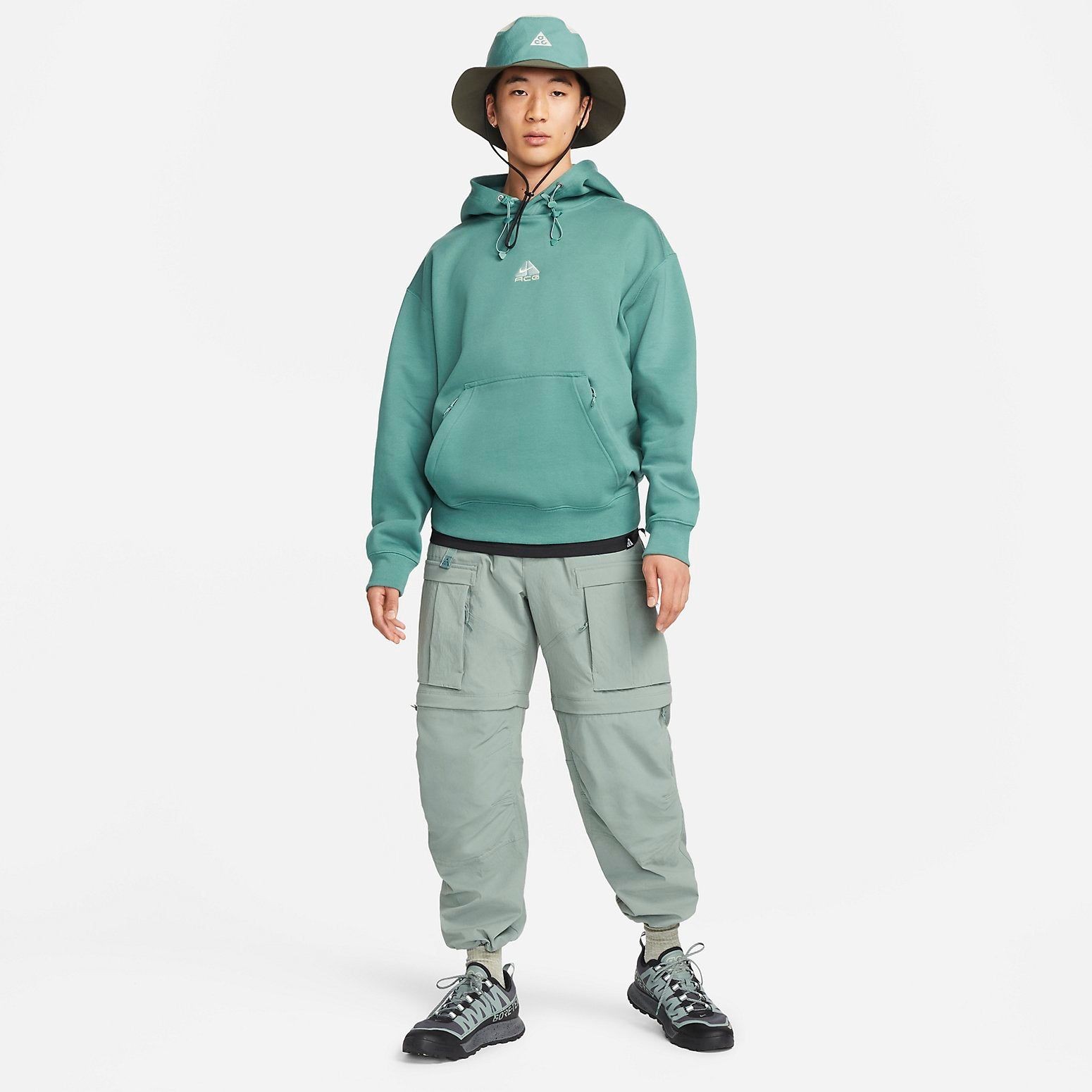 Nike ACG Fleece Logo Hoodie 'Green' DH3088-361 sold by KicksCrew product image thumbnail 6