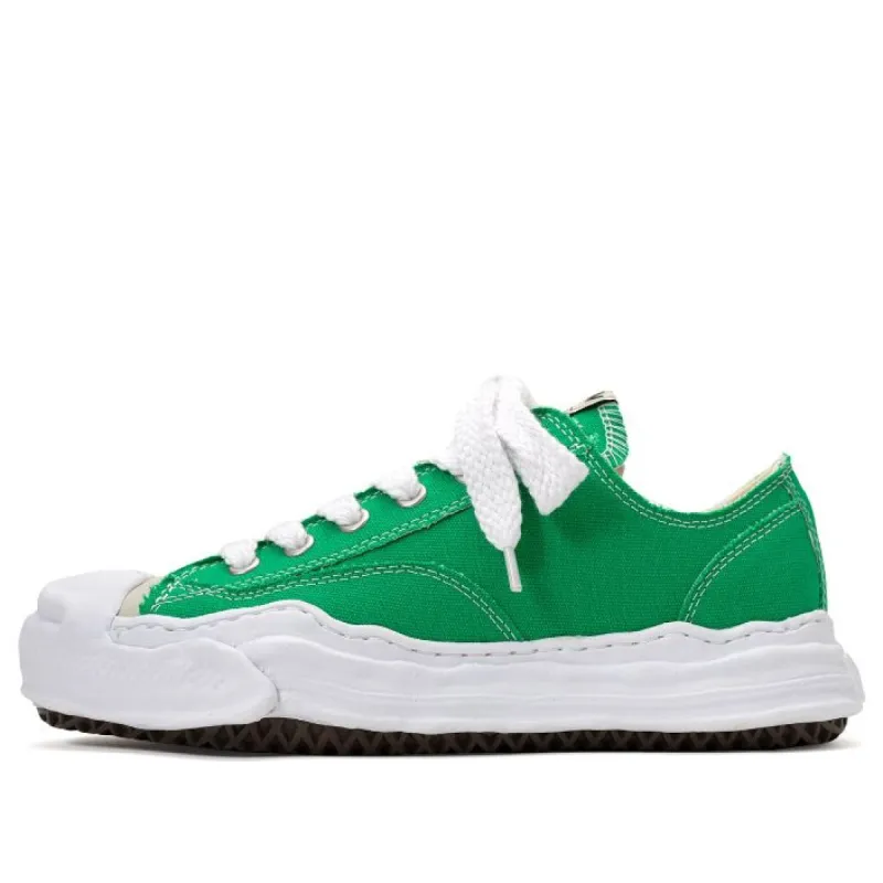 Maison MIHARA YASUHIRO HANK OG Sole Canvas Low-top Sneaker 'Green' A05FW702-GRN sold by KicksCrew