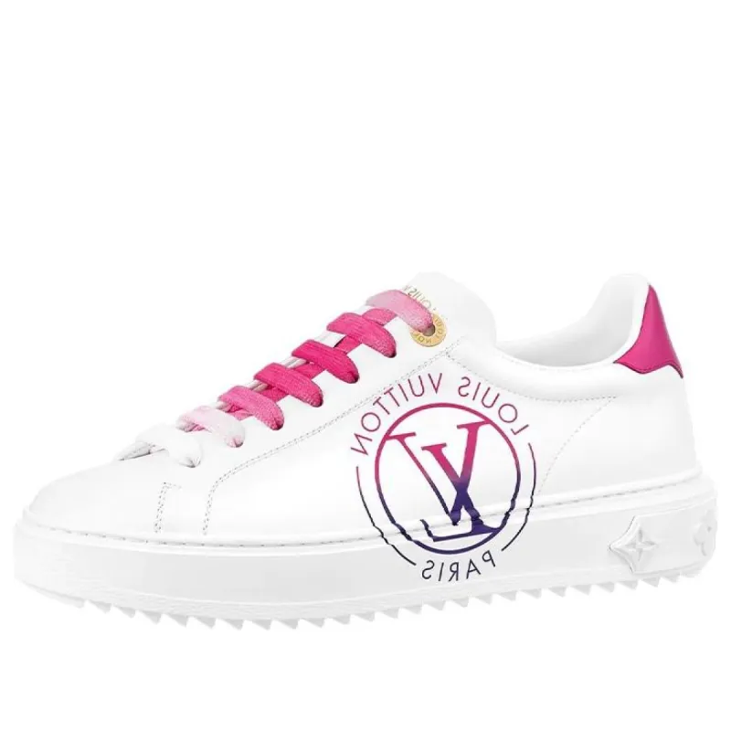 (WMNS) LOUIS VUITTON LV Time Out Sneakers 'White Pink' 1AA1BL sold by KicksCrew