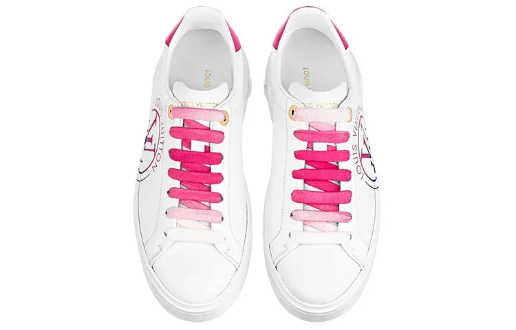 (WMNS) LOUIS VUITTON LV Time Out Sneakers 'White Pink' 1AA1BL sold by KicksCrew product image thumbnail 3