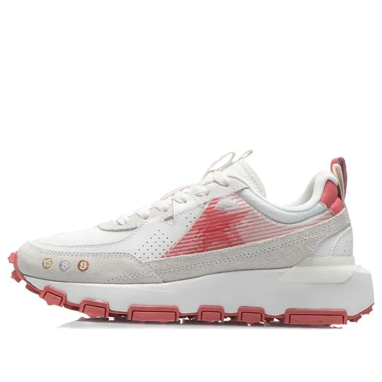 (WMNS) Li-Ning Lifestyle Sportswear 'White Red' AGCR286-2 sold by KicksCrew