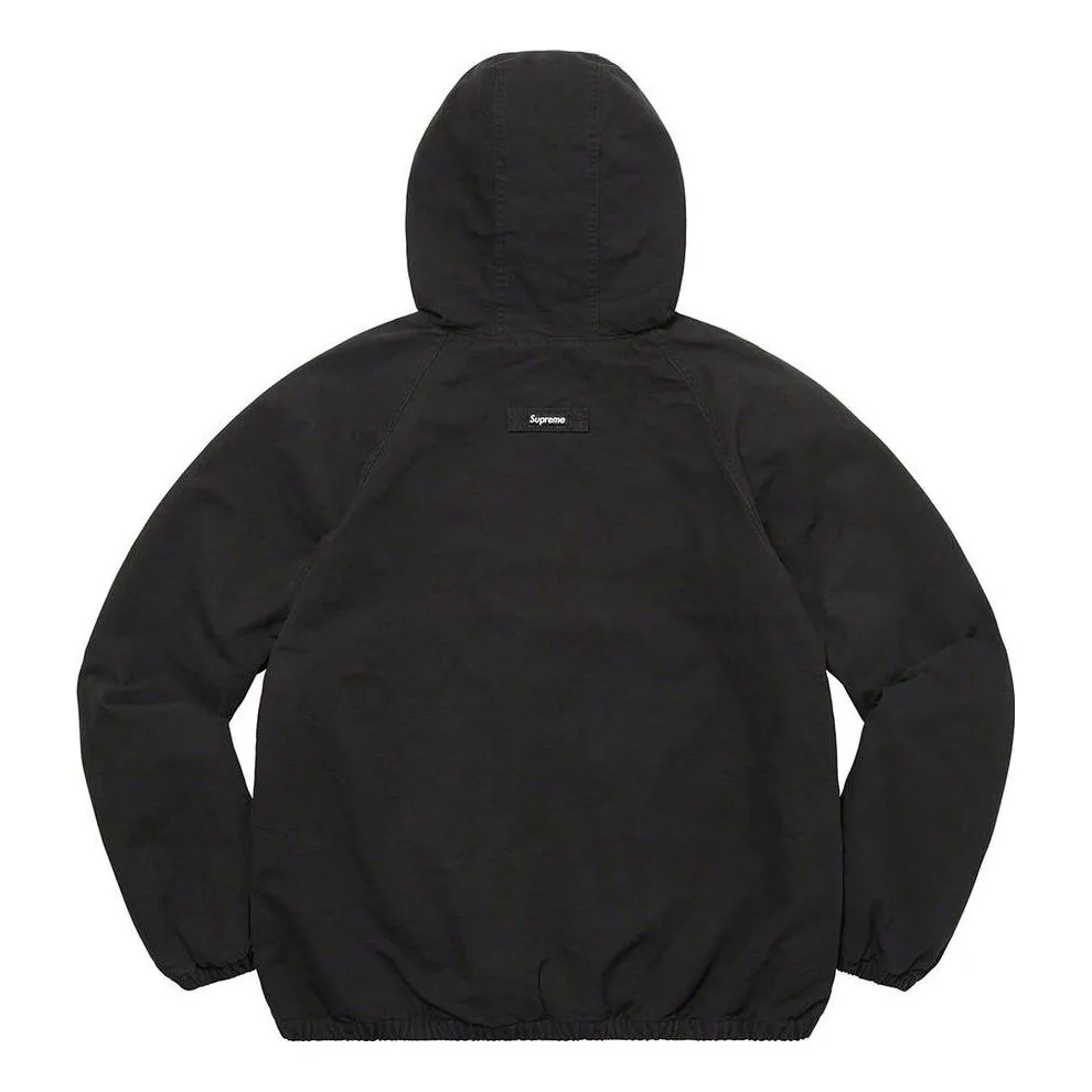 Supreme Cotton Hooded Jacket 'Black White' SUP-SS22-834 sold by KicksCrew product image thumbnail 2