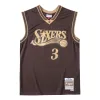 Mitchell & Ness x NBA Philadelphia 76ers Lux Brown Swingman Jersey 'Allen Iverson 3' SMJY4313-P7600AIVBROW sold by KicksCrew