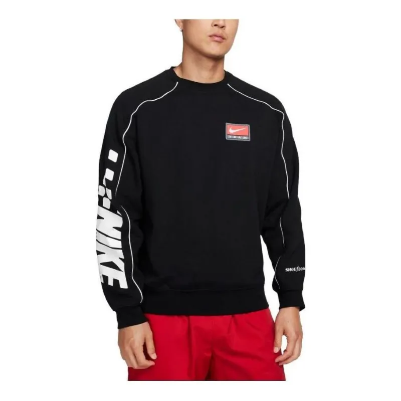 Nike Fleece Crewneck Sweatshirt 'Black' FB7260-010 sold by KicksCrew
