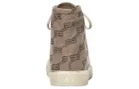 (WMNS) Balenciaga Paris High Top Sneakers 'Tan BB Monogram Cotton and White Rubber' 688756W3RQ12298 sold by KicksCrew