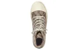 (WMNS) Balenciaga Paris High Top Sneakers 'Tan BB Monogram Cotton and White Rubber' 688756W3RQ12298 sold by KicksCrew